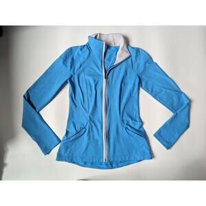 Under Armour Woman's Active Blue Medium Fitted Full Zip All Season